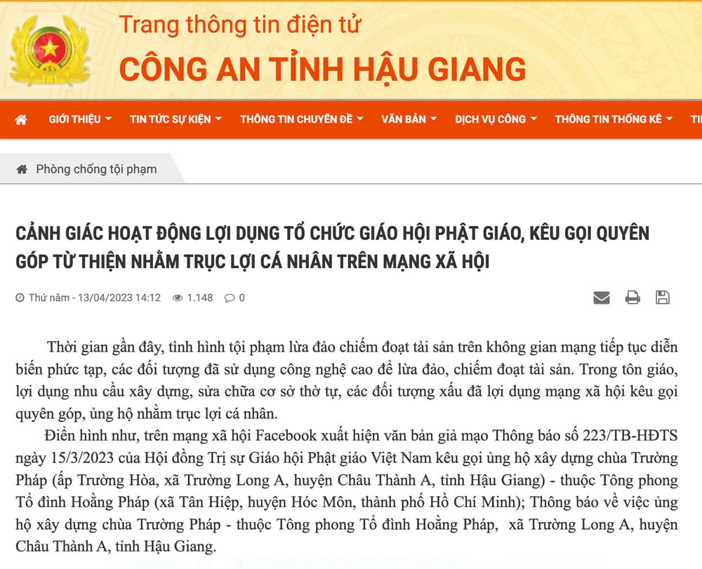 Mạo danh đạo Phật, lừa đảo khắp nơi trên internet-2