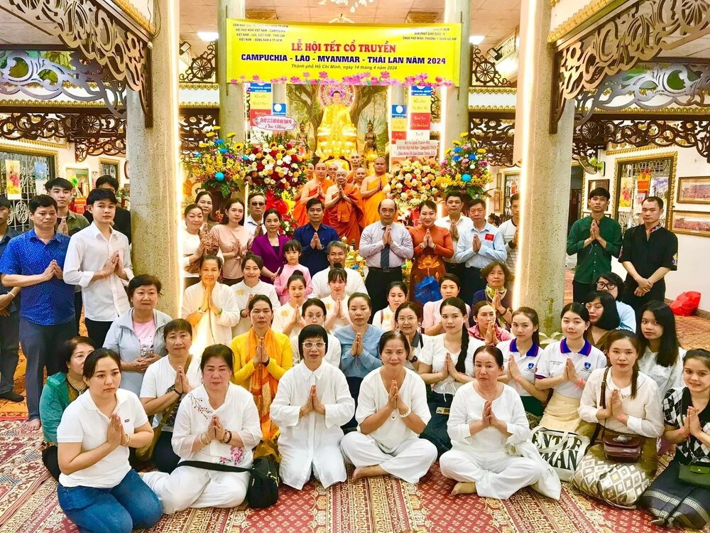 TP.HCM: Lễ hội Tết cổ truyền Campuchia - Lào - Myanmar - Thái Lan năm 2024 tại chùa Phổ Minh-4