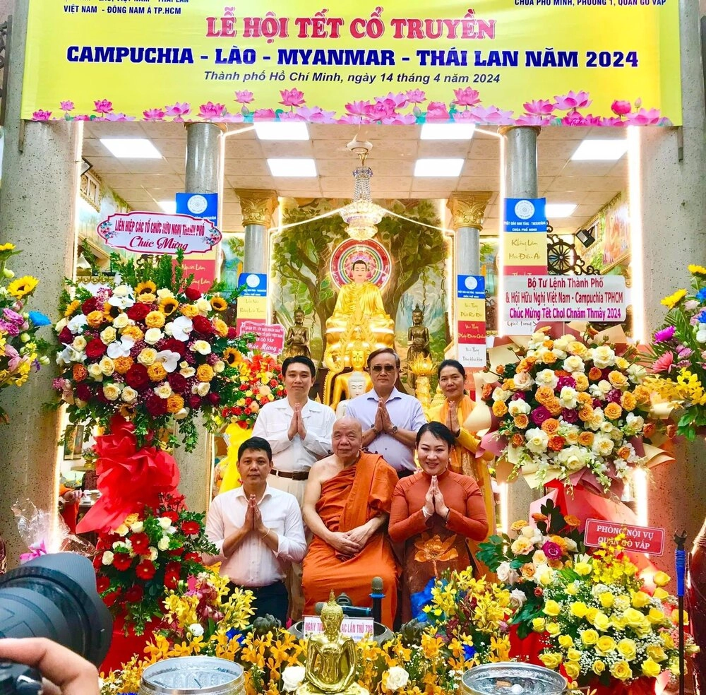 TP.HCM: Lễ hội Tết cổ truyền Campuchia - Lào - Myanmar - Thái Lan năm 2024 tại chùa Phổ Minh-3