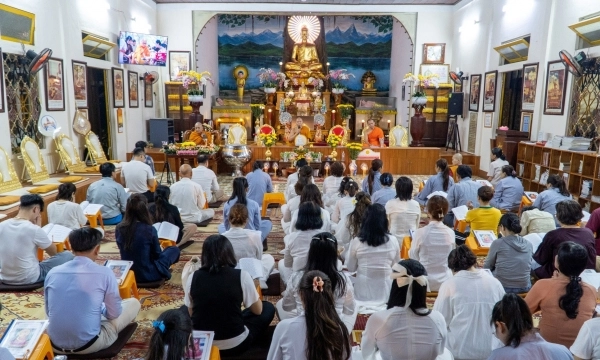 Đà Nẵng: Pháp hội thiền hành kính mừng đại lễ Phật đản PL.2568 tại chùa Tam Bảo