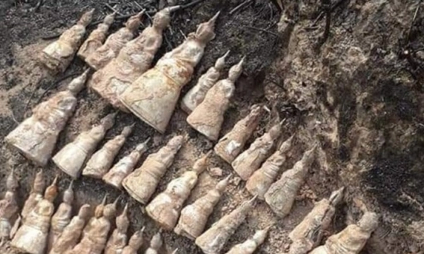 Rà phá bom mìn, phát hiện 51 tượng Phật có niên đại hàng trăm năm