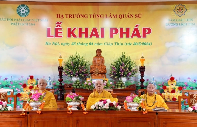 Trường hạ tùng lâm Quán Sứ khai pháp khóa An cư kiết hạ PL.2568-1